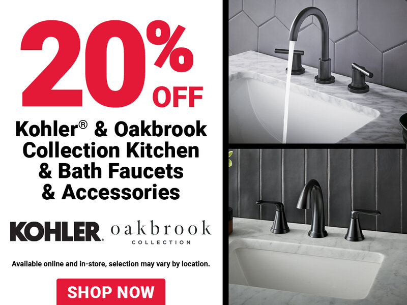 Kohler® and Oakbrook Collection Kitchen and Bath Faucets & Accessories
